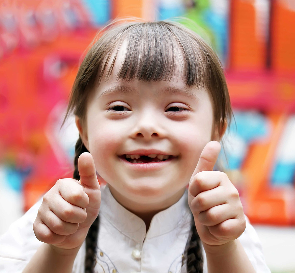 thumbs up little girl image