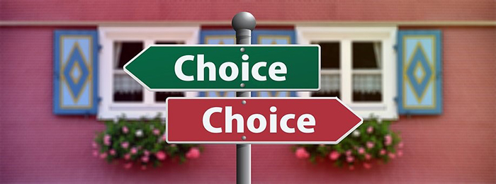 choices arrows sign image